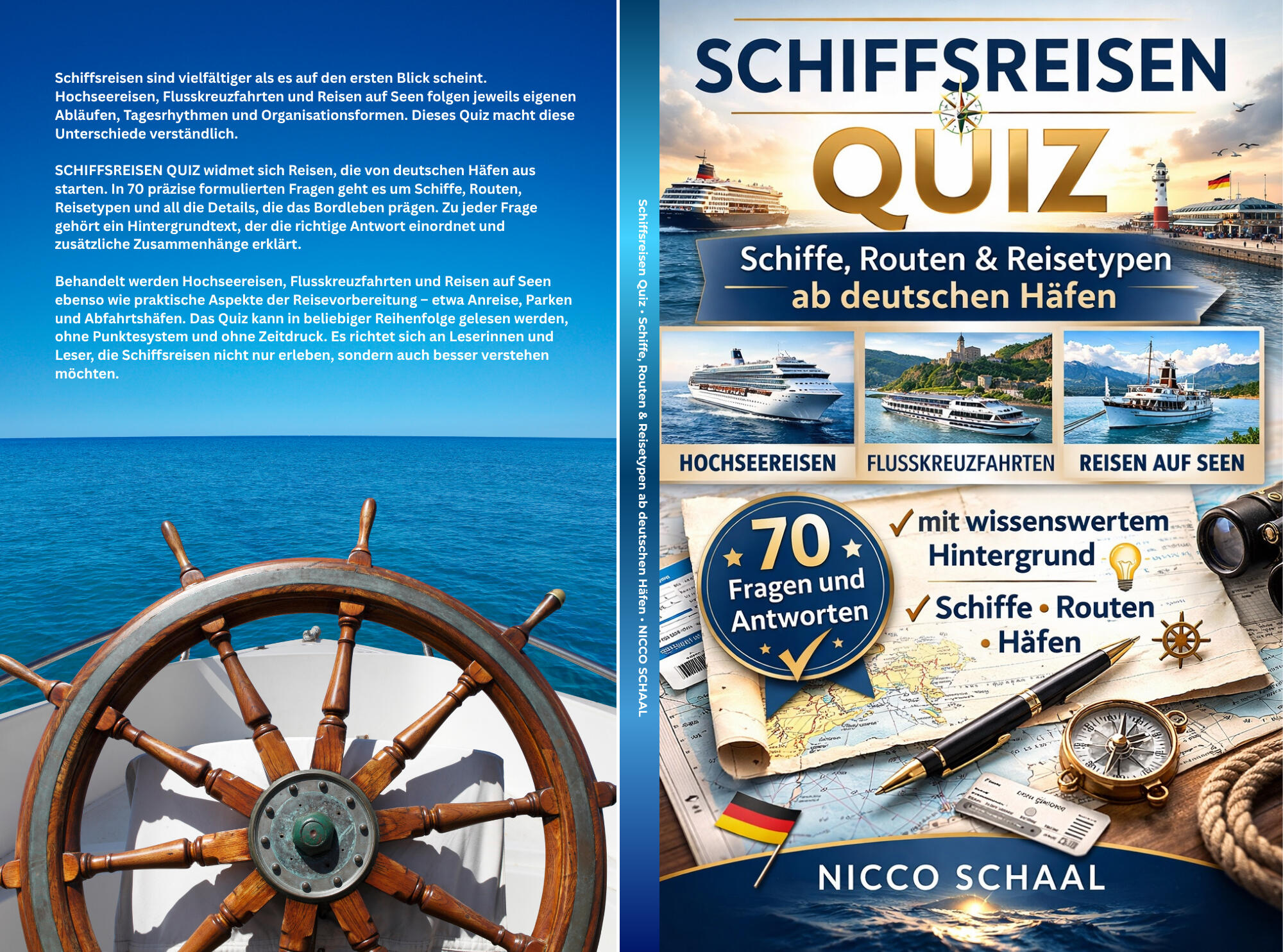 SCHIFFSREISEN-QUIZ Buchcover für „Schiffsreise-Quiz“ von Nicco Schaal